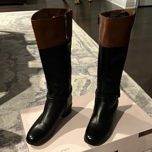 COPY - COPY - Bandolino brand new wide calf black/brown boot, size 8 1/2